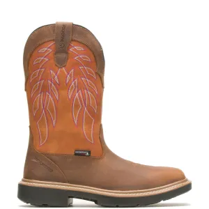 Wolverine Rancher Durashocks WP CarbonMax 10" Mens Brown Wide Work Boots