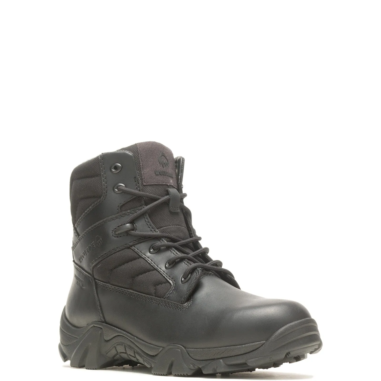 Wolverine Wilderness Tactical Waterproof 6" Mens Black Wide Tactical Boots