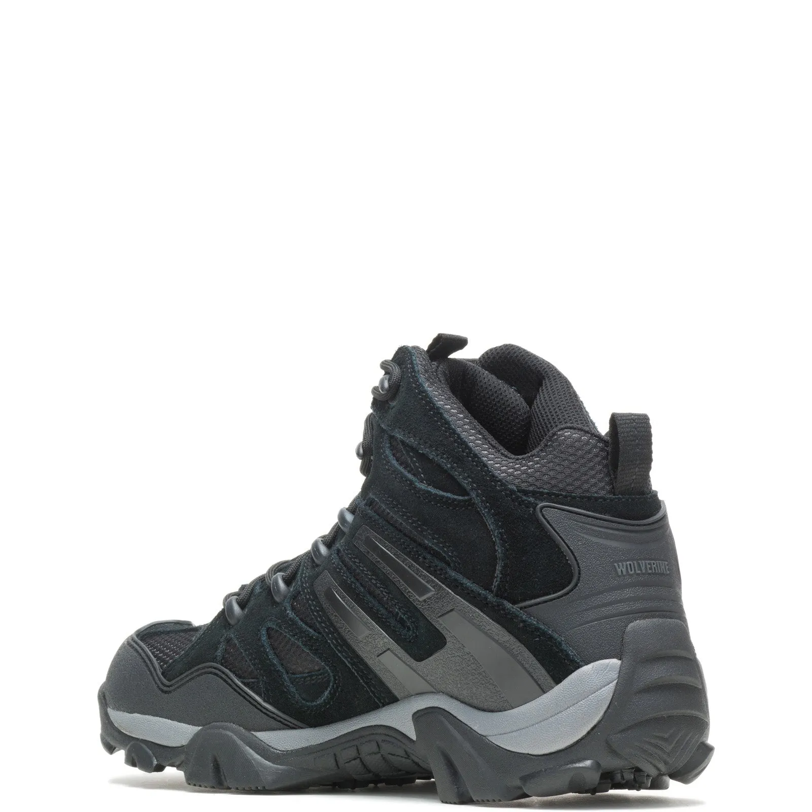 Wolverine Wilderness Waterproof W080006 Mens Black Mesh Wide Hiking Boots