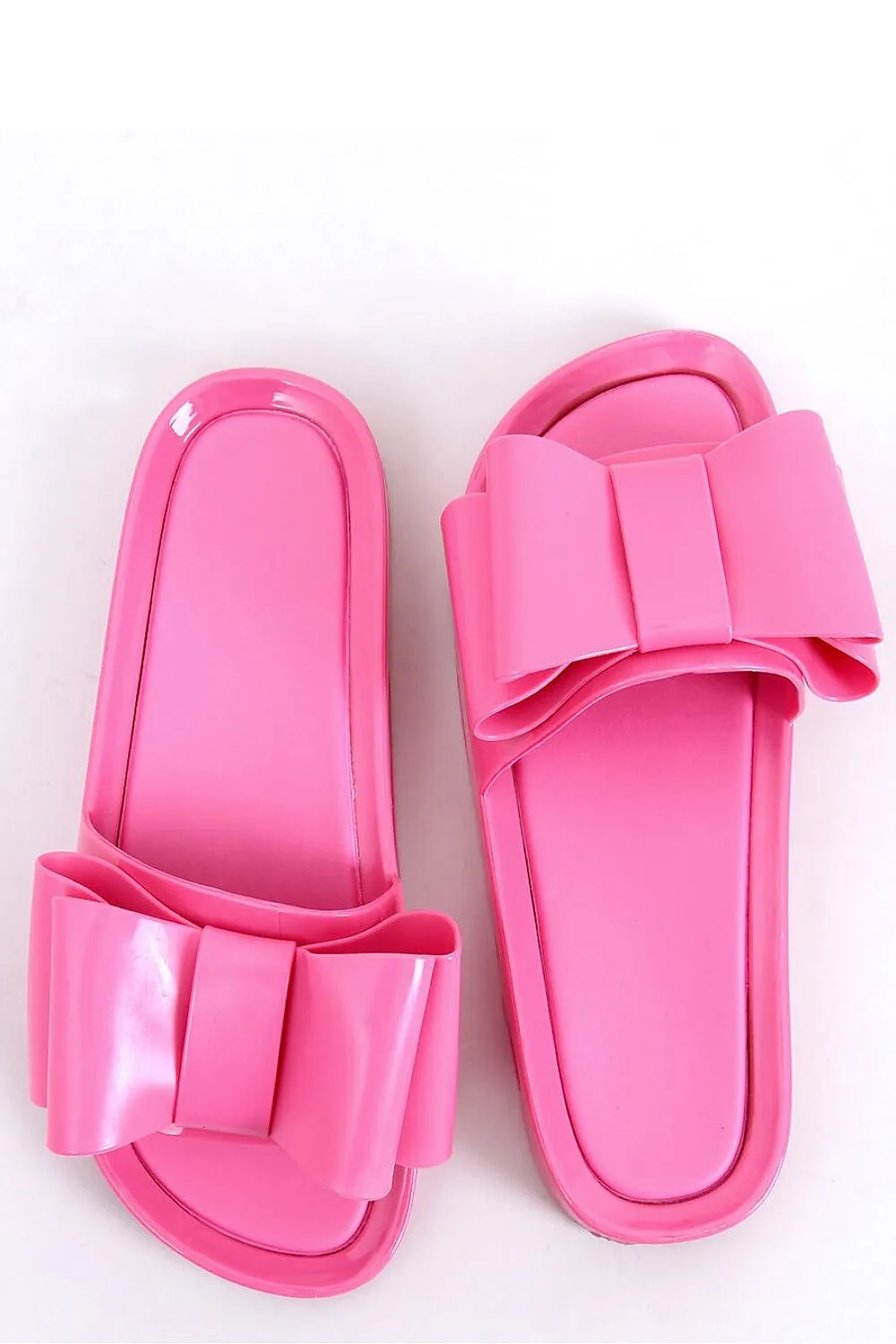 Woman Flat Pink Sandals  Bow Front Flip-Flops