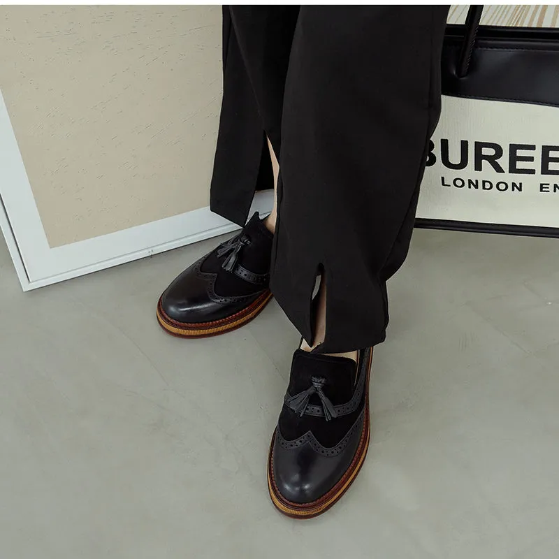 Women  Genuine Leather Slip On Flats