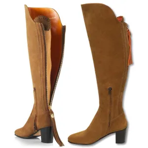 Women's Fairfax Heeled Amira Over-the-Knee Suede Boot