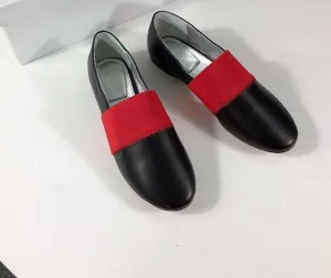 Women's Shoes Top Quality Flats Shoes For Woman Round Toe Slip On Shoes Genuine Leather Loafers Shallow Soft Shoes