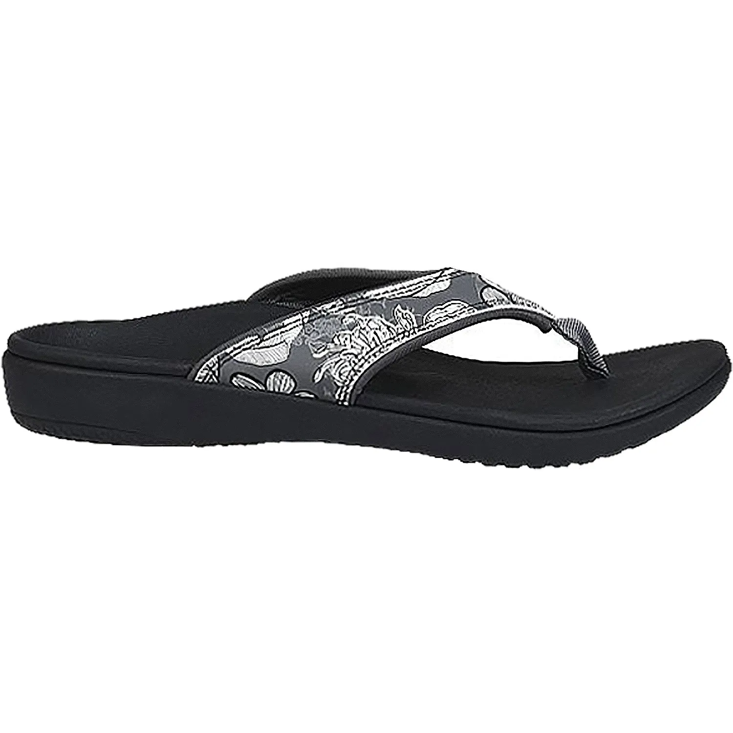 Women's Spenco Yumi Tropical Black Synthetic