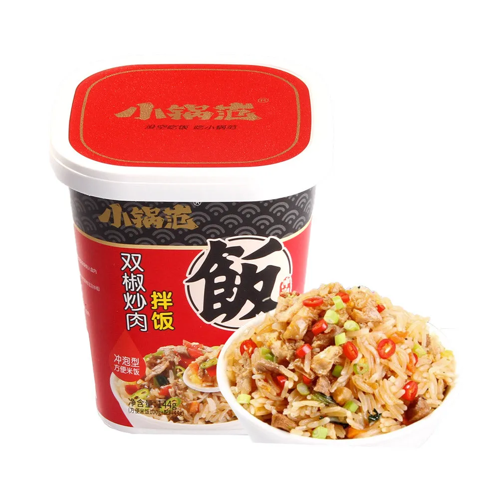 Xiaoguofan Double Pepper Stir-Fried Meat Flavored Rice - 144g