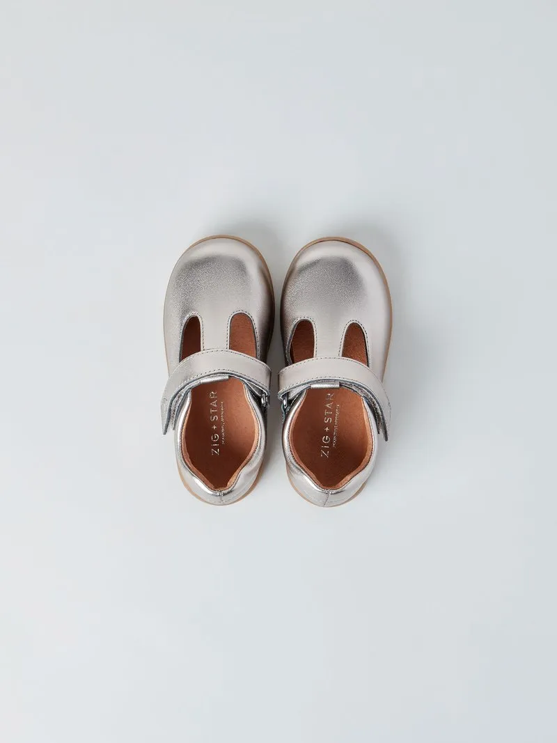 Zig   Star Silver Moon T-Bar Astro Shoes