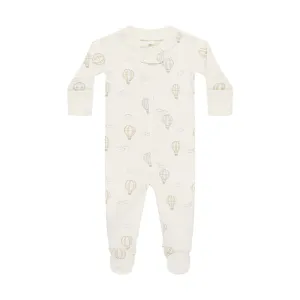Zip Long Sleeve Sleeper Footie | Hot Air Balloons