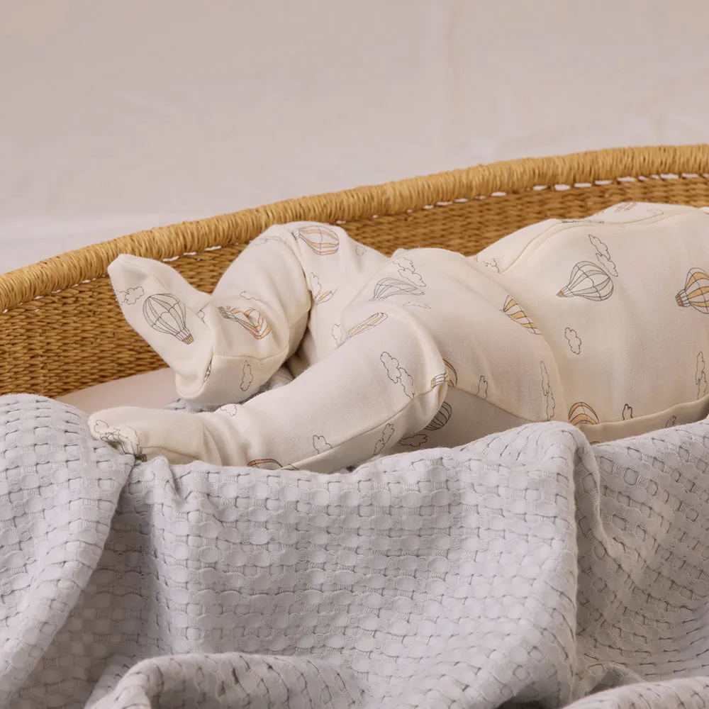 Zip Long Sleeve Sleeper Footie | Hot Air Balloons
